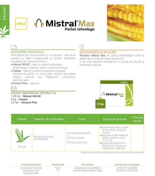 Pachet MISTRAL MAX